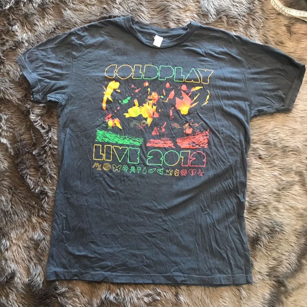 Coldplay 2012 Concert Shirt Large